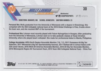 2021 Topps On-Demand Set #2 - Athletes Unlimited Volleyball #30 Molly Lohman Back